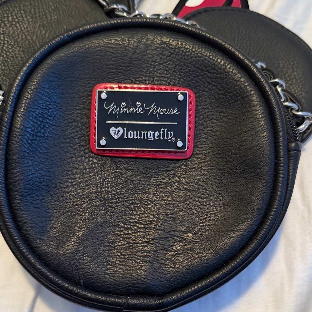Authentic from Disney Black Minnie Mouse Crossbody Bag - Picture 2 of 7